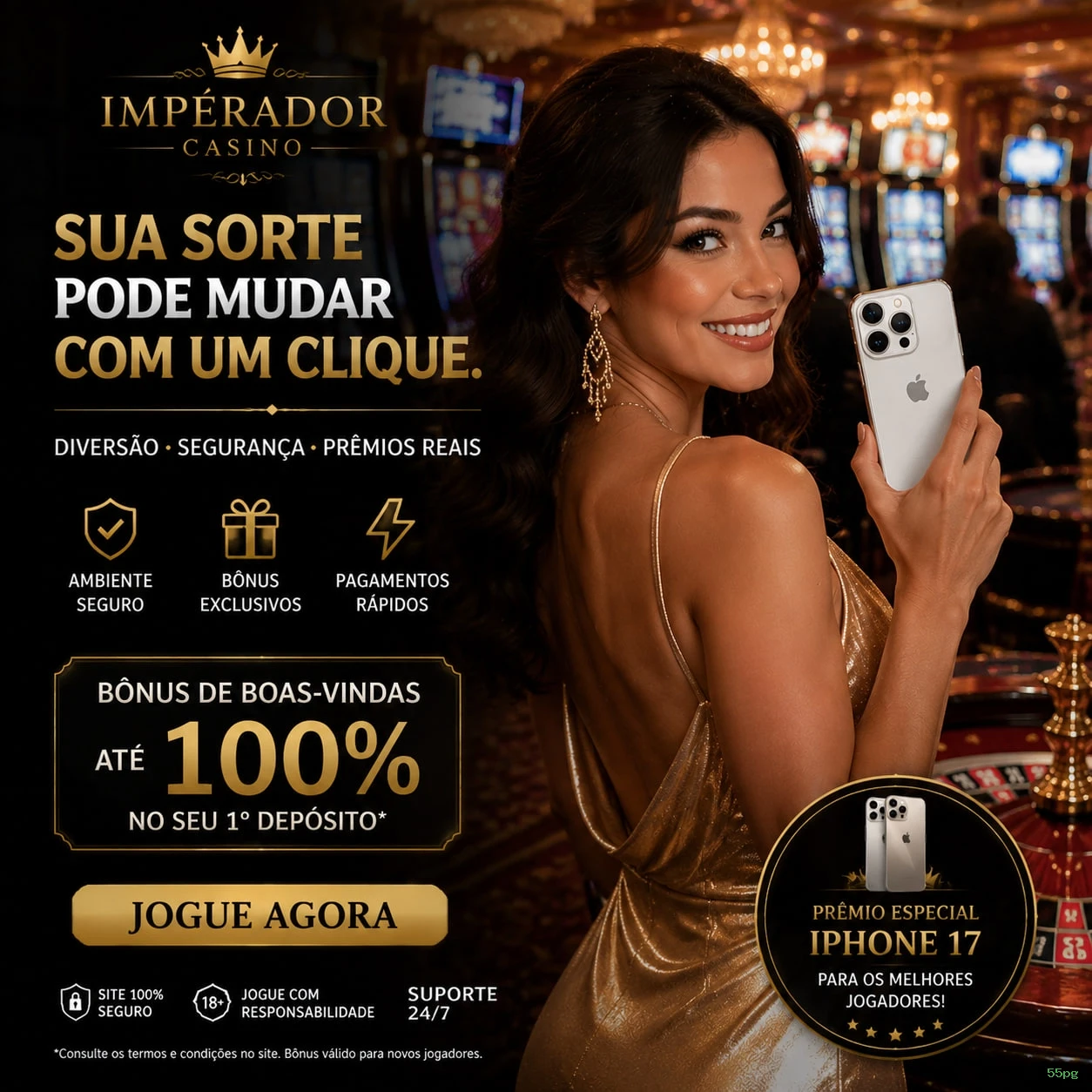 Comparação APP mobile vs versão web da 55pg